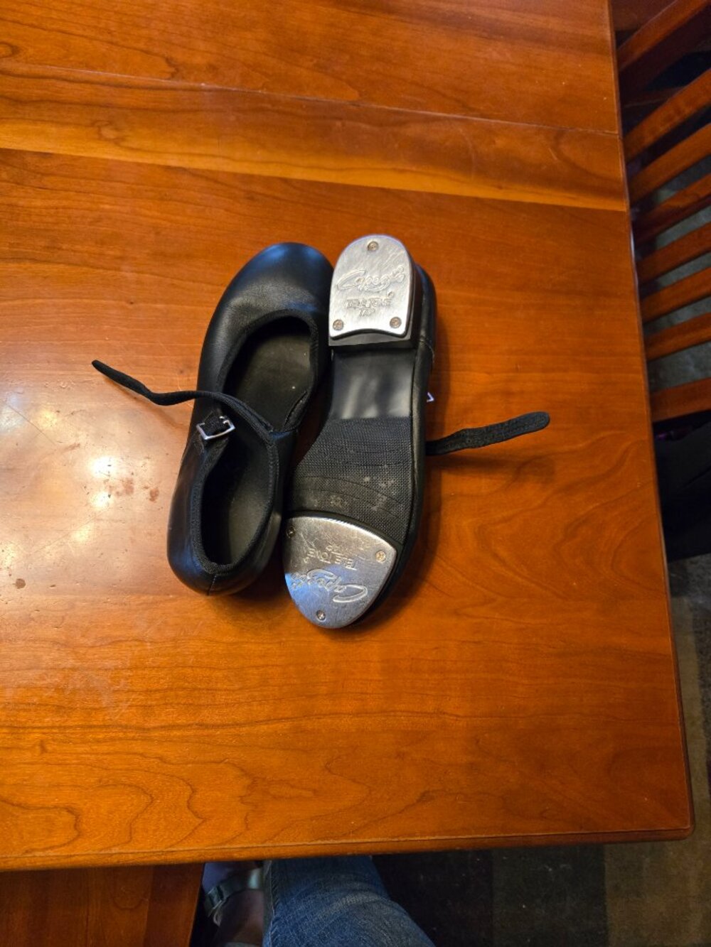 Capezio Black Mary Jane Tap Shoe with Buckle Strap - Picture 2 of 5